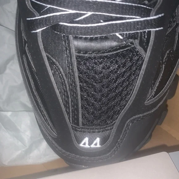 Balenciaga Black Sneakers with Green LED Accent